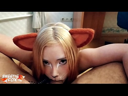 ❤️ Kitsune waxay liqaysaa dick oo afkeeda ku dhufatey ️❌ Galmada dabada ❌️❤